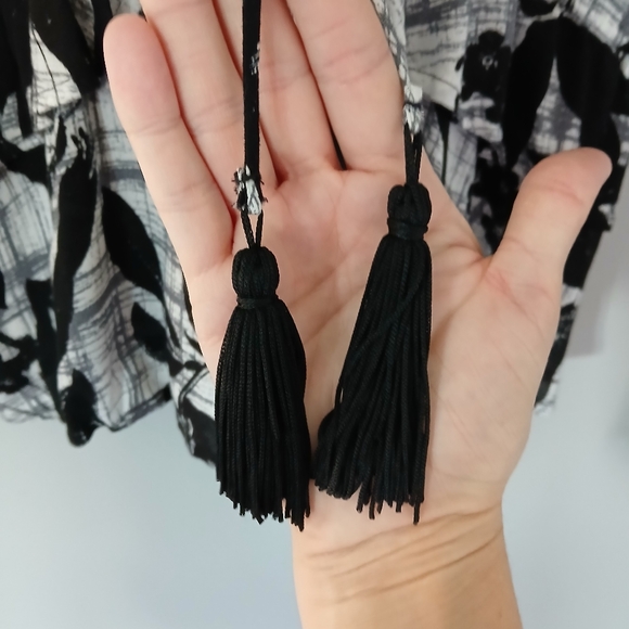 ASTR The Label Tie Front Bell Sleeve Peplum Top - Picture 7 of 14